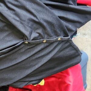 *No Boundaries Black Women's Blouse with Open Back 3 For $12.00